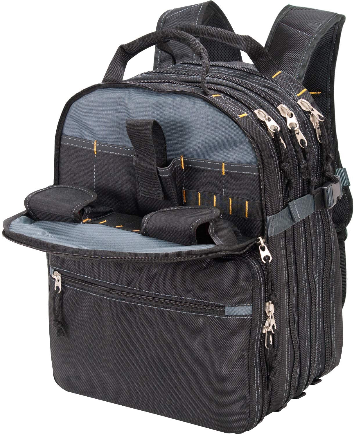 75 Pocket Backpack Technician Bag Tools Organizer Storage Durable Heavy Duty