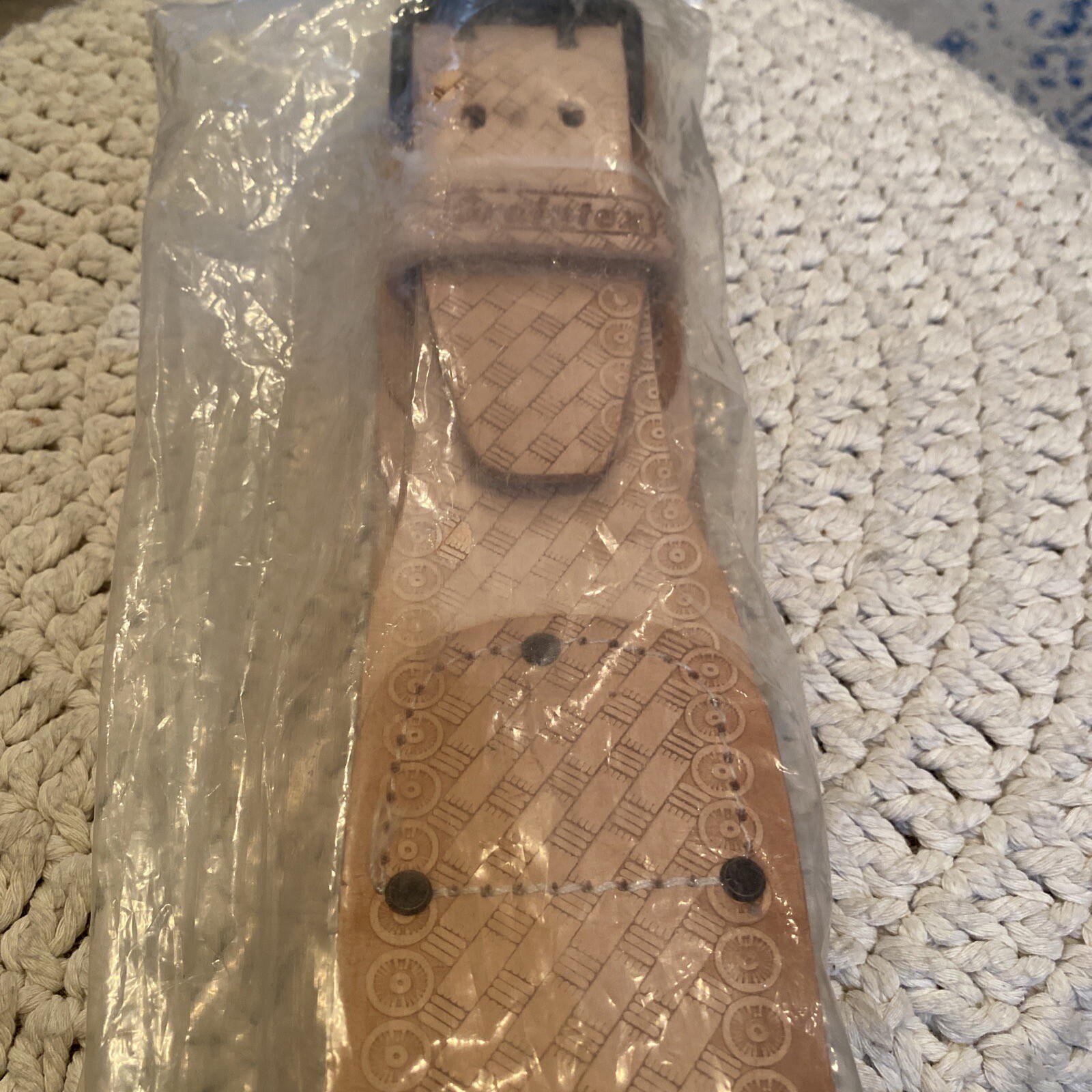 Graintex LB2028 2.3/4’’ Embossed Top Grain Leather Belt For Contractors New