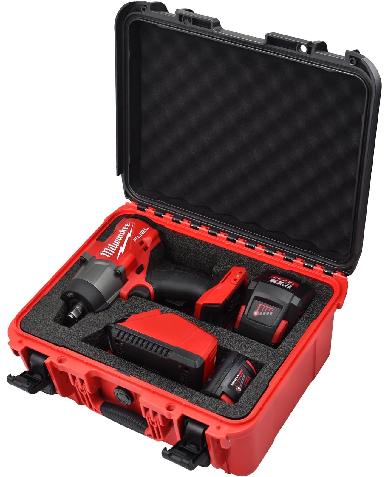 Waterproof Hard Tool Case for 18V/20V Cordless Impact & Torque Wrenches, Battery