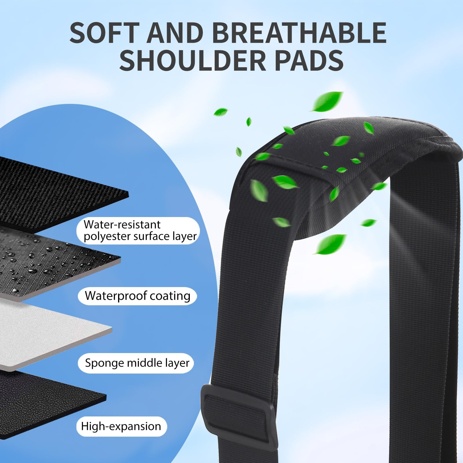 63″ Adjustable Shoulder Strap Compatible with Veto Pro Pac,with Detachable Thic
