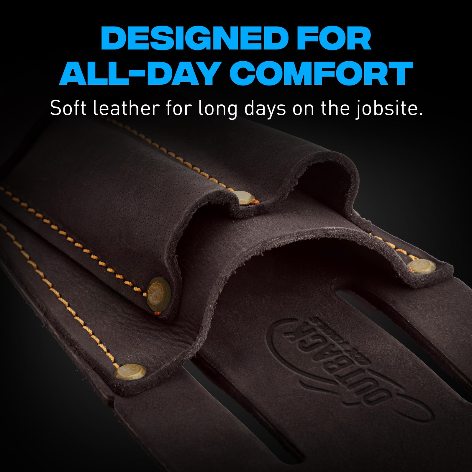 Heavy Duty Utility Knife Pouch Leather Belt Holder Box Cutter Holster Tool