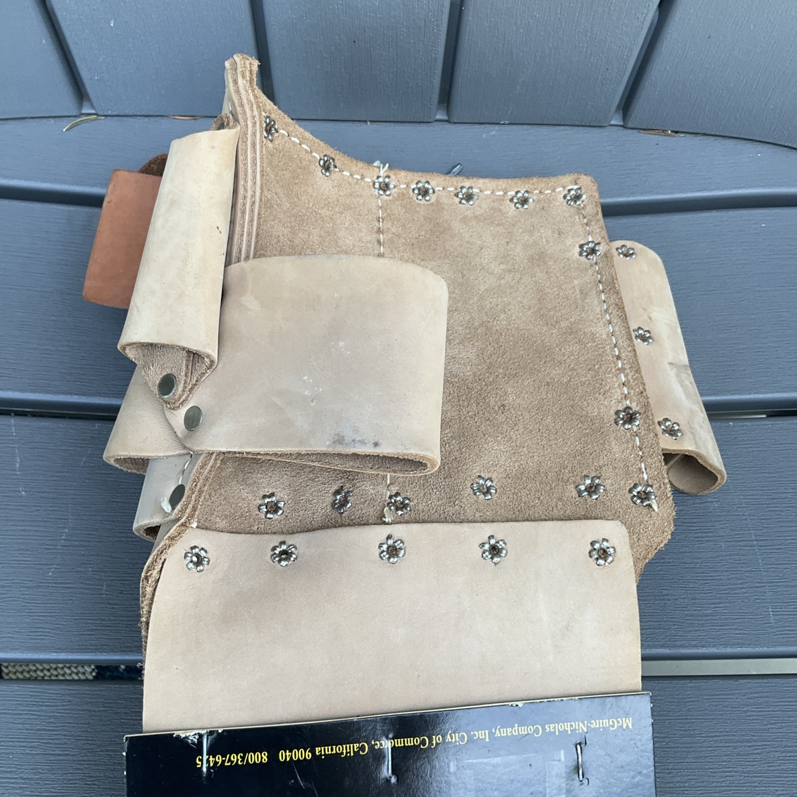 Nicholas No.500 10 pocket Electrician’s Tool Pouch Top Grain Cowhide Leather NOS