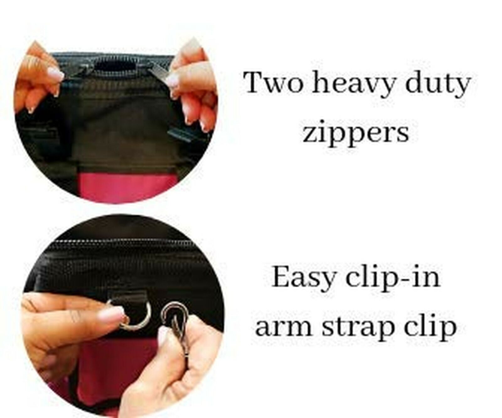 LipStick Tools 18-Inch Multi-Purpose Zip-Top Pink Storage Wide Mouth Tool Bag…