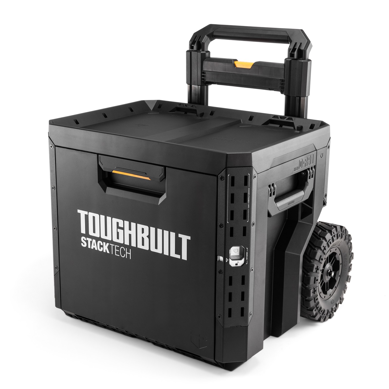 ToughBuilt StackTech 1-Drawer Rolling Locking Box, Tool Storage & Gear Organizer
