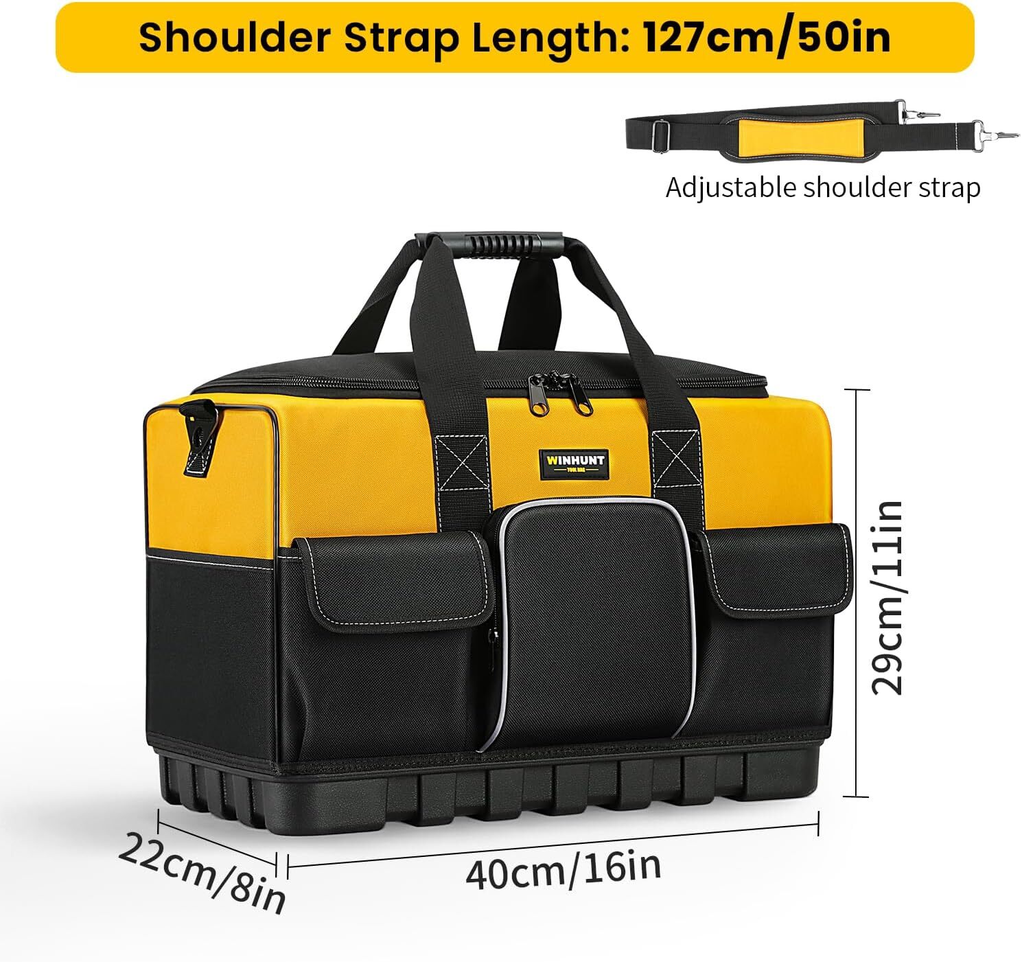 Tool Bag 16-inch Tool Organisers 600 Denier Large Tool Bag for Home DIY & Equ…
