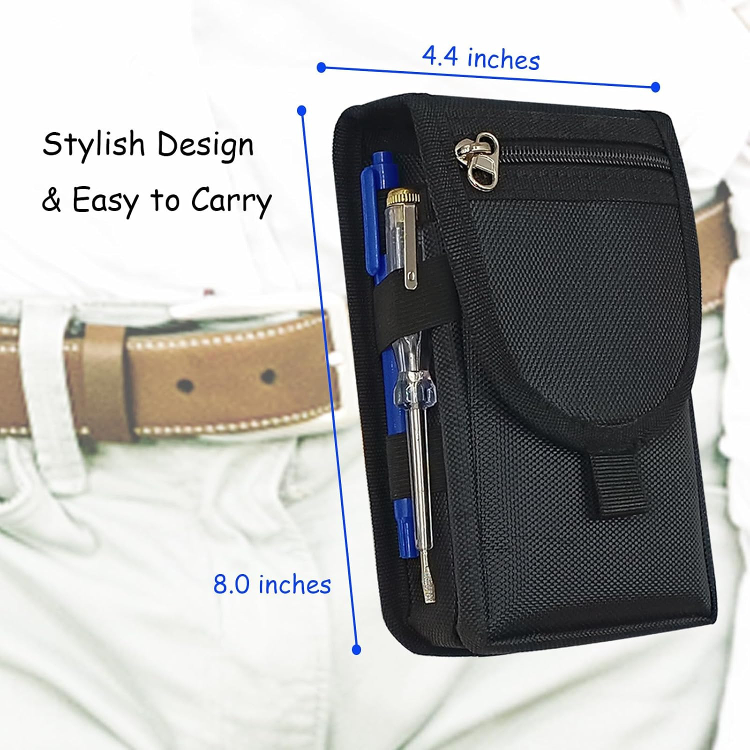 Belt Tool Pouch,Tactical Utility Pouch, Heavy-Duty Nylon EDC Multitool Organizer
