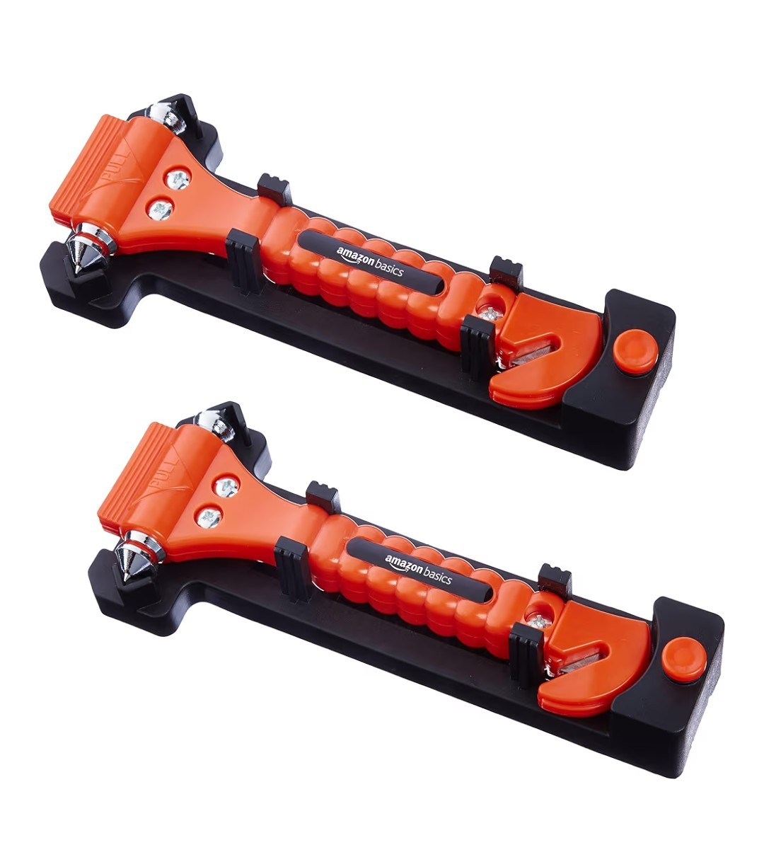 2-Pack Emergency Car Window Breaker & Seat Belt Cutter | Safety Escape Hammer