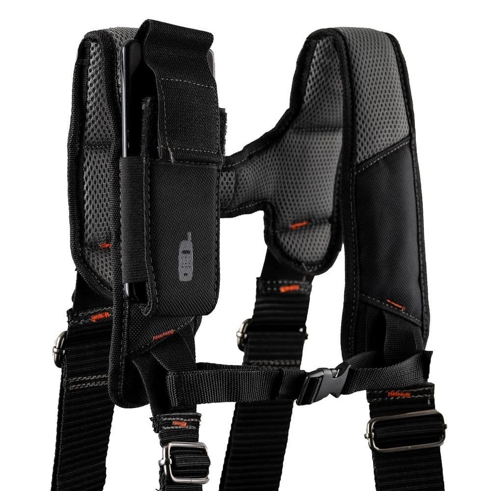 Dead On Tools Carpenter’s Tool Belt with LoadBear Suspenders – Black