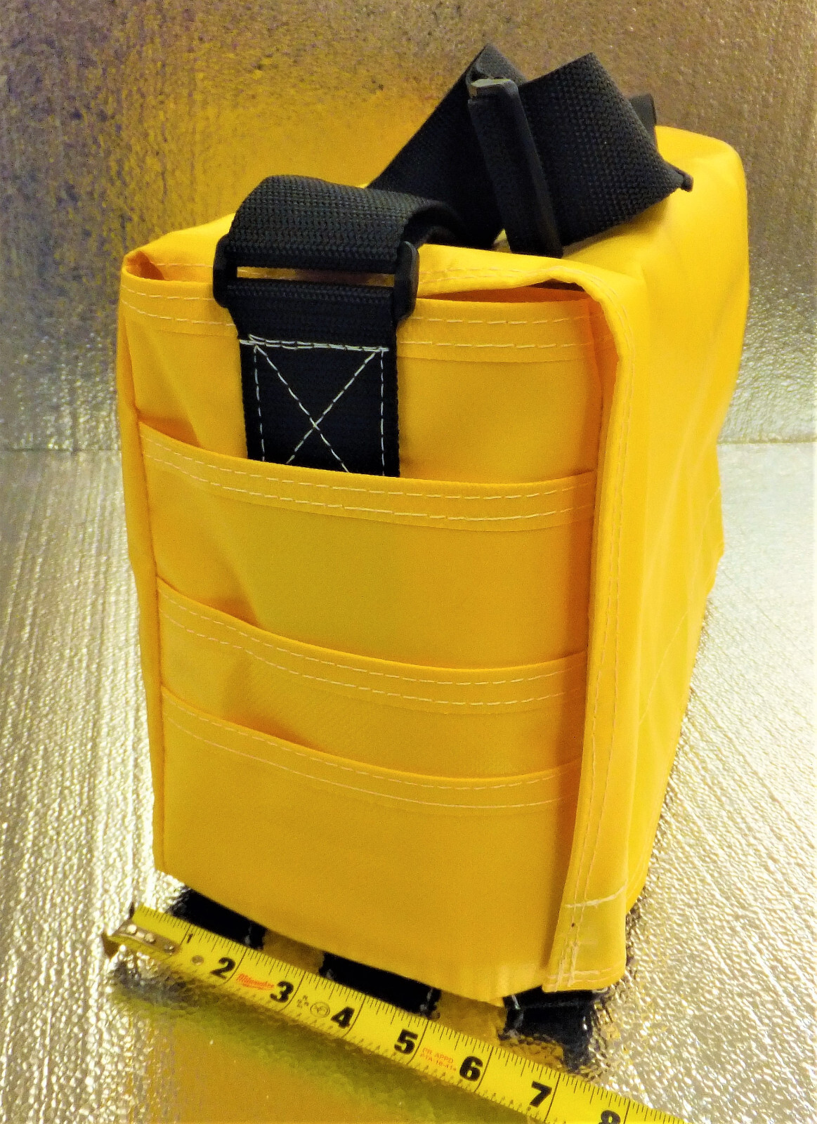 TOOL BAG-HARD WALL, VINYL COATED NYLON, 17″x7″x10″ HIGH STORAGE CAPACITY NEW