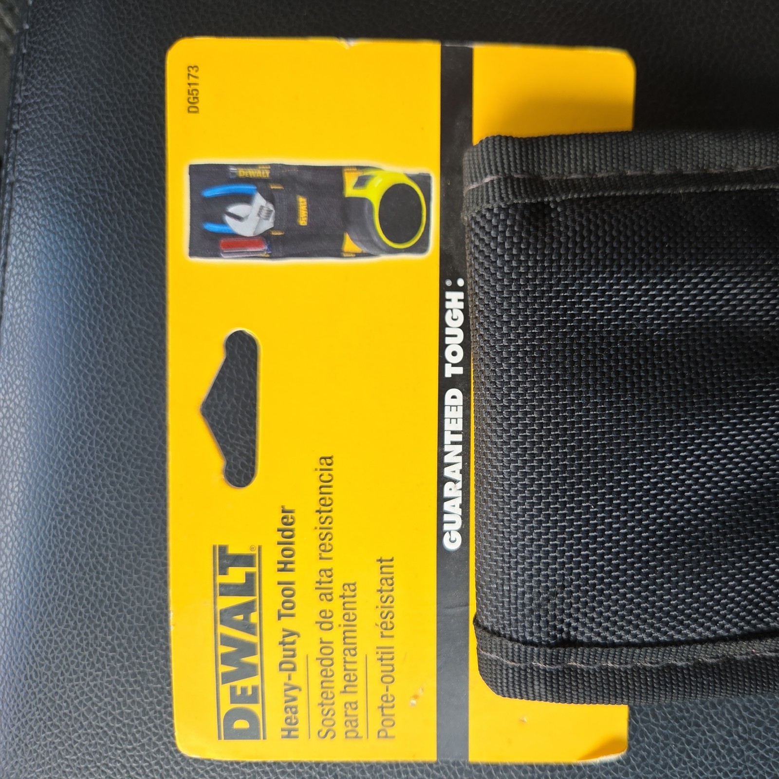 DeWalt Small Tool Pouch Holder Belt Mounting Wrench Tape Pliers Blades USED VGC