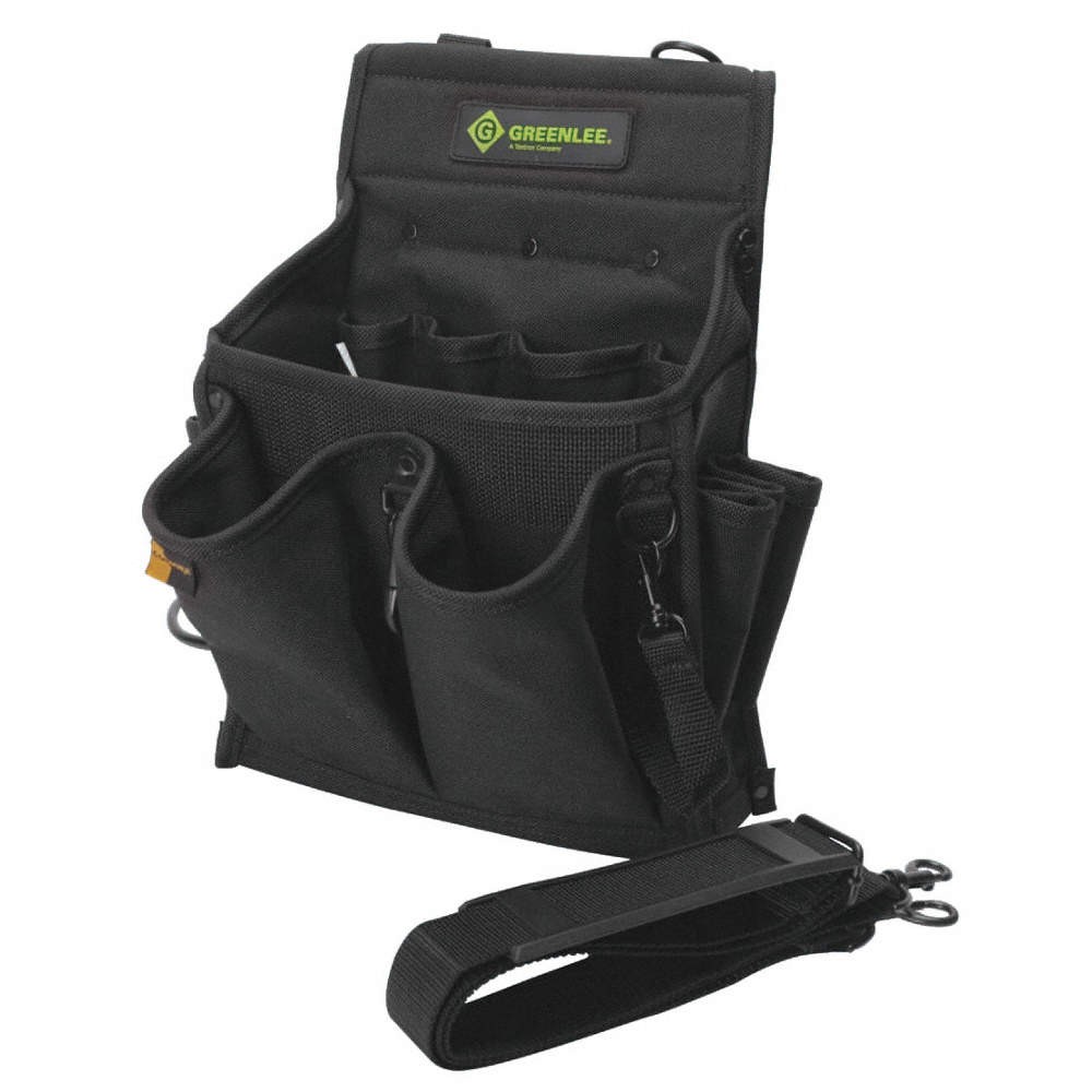 GREENLEE 0158-15 Black,Tool Pouch,Ballistic Nylon 5KPG7