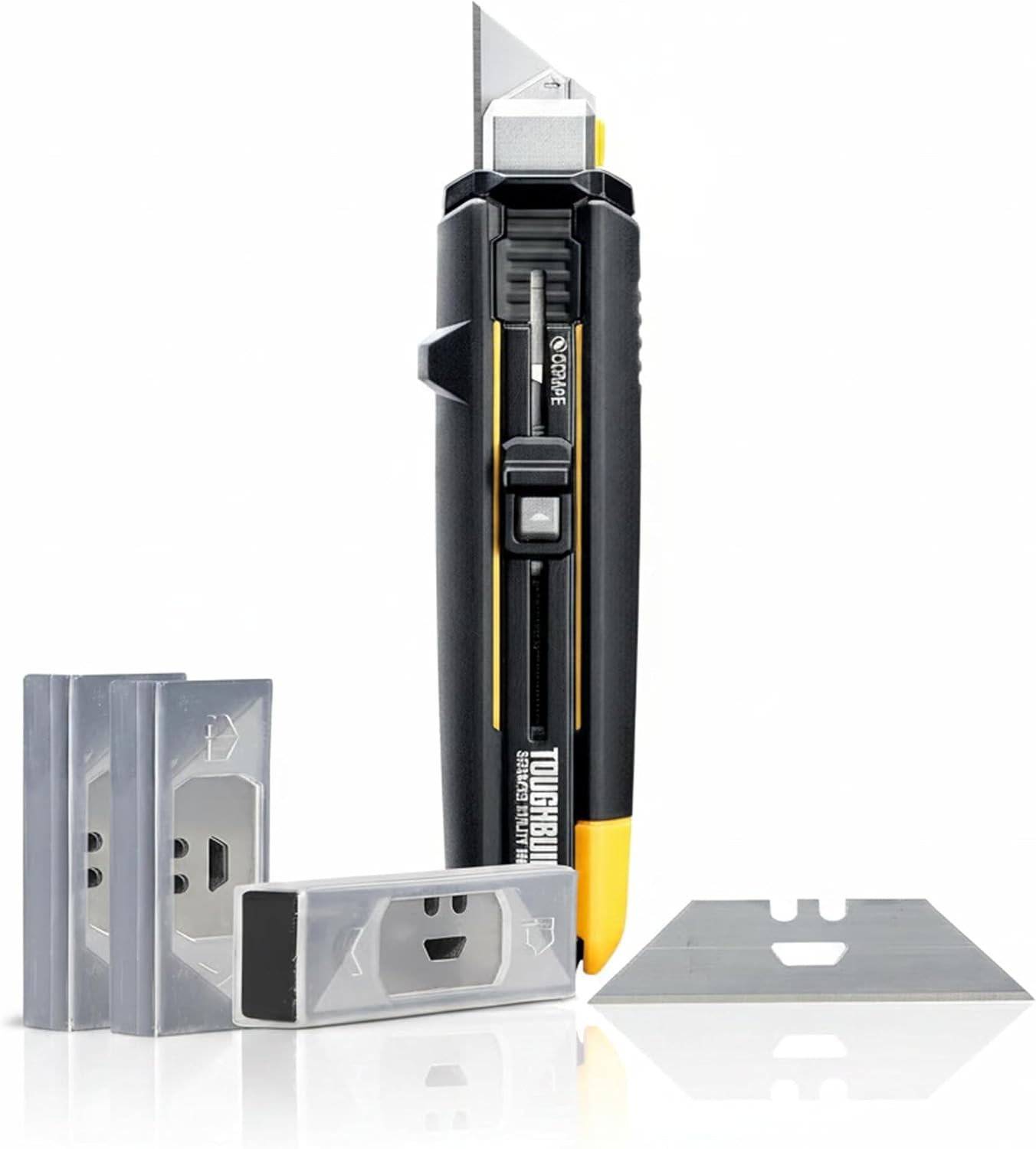 ToughBuilt – Scraper Utility Knife & 30-Pack Replacement Blades Bundle