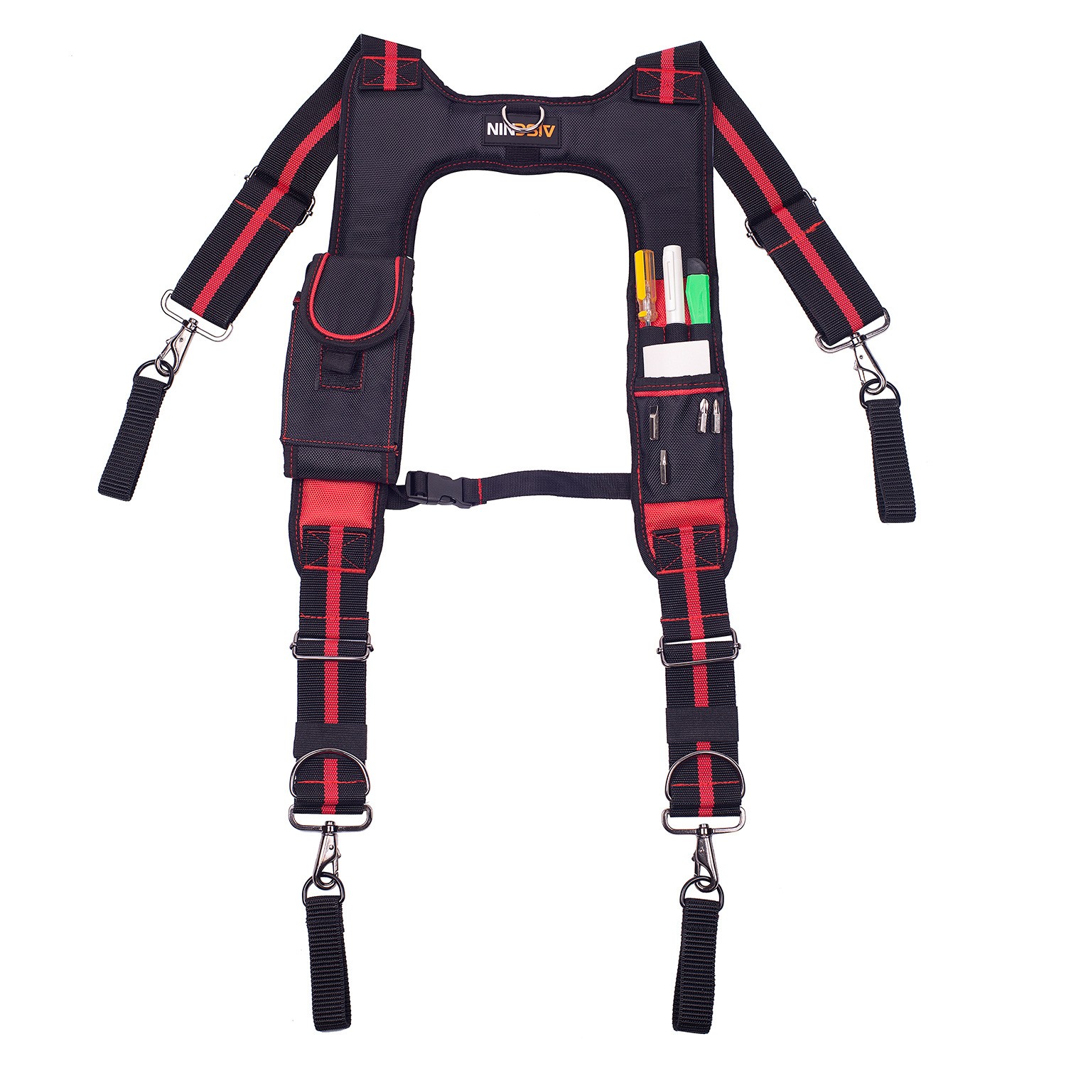 Prefessional Industrial Tool Belt Suspender Mobile Pouch Heavy Duty H-shaped