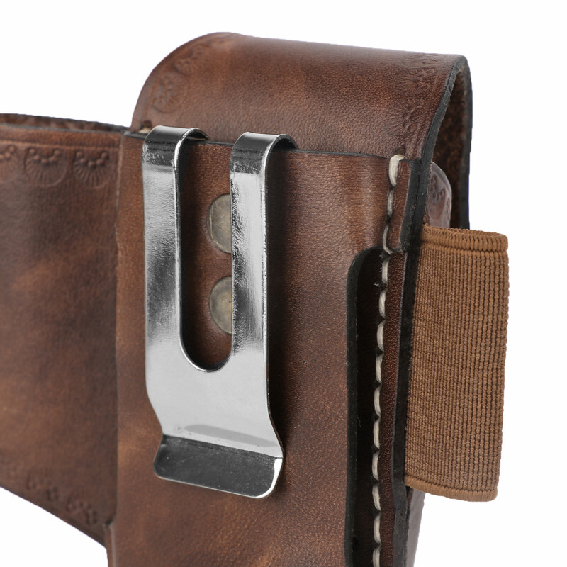 TOURBON 3-in-1 Leather Knife EDC Pliers Belt Pouch Camping Tool Clip Sheath US