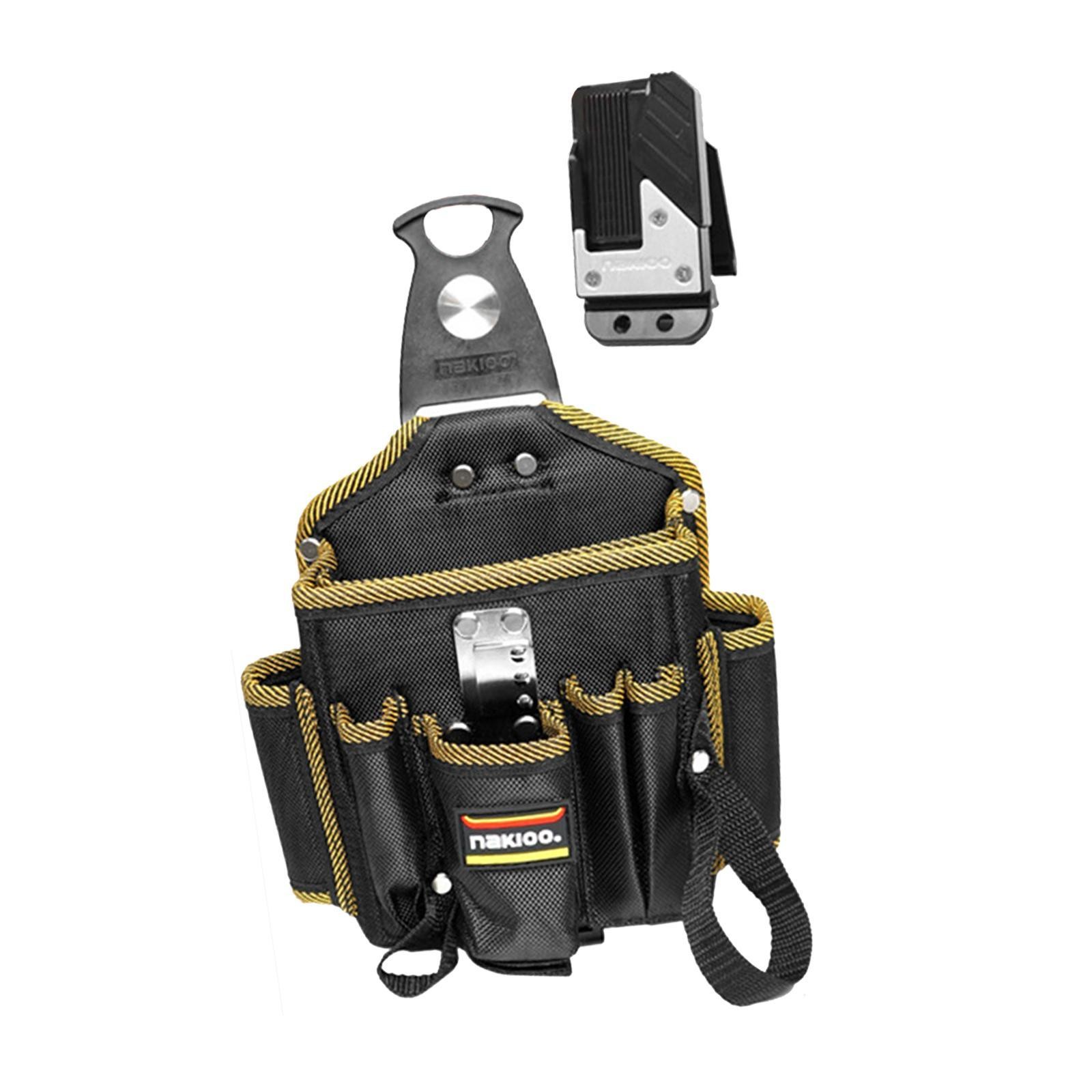 Tool Pouch with Belt Clip with Multiple Pockets Fast Installation Compact