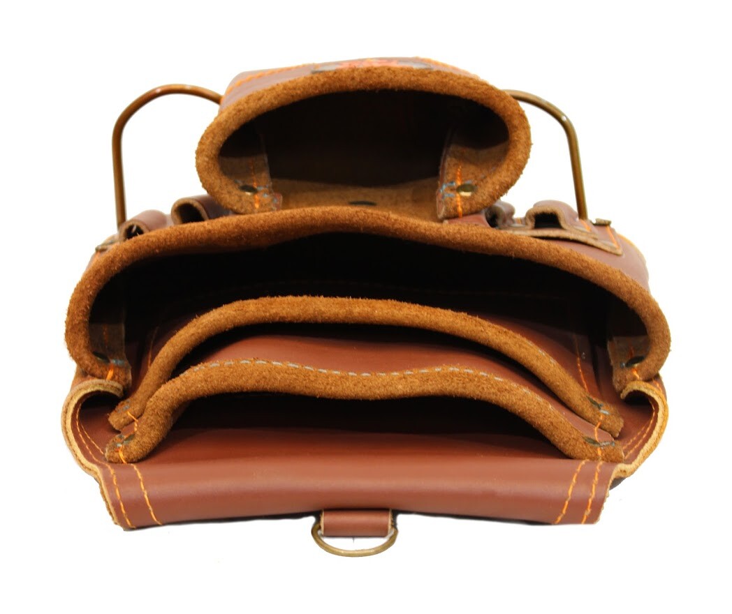 Ten Pocket Top Grain Leather Tool Pouch Carpenter,Construction,Framers,Handyman