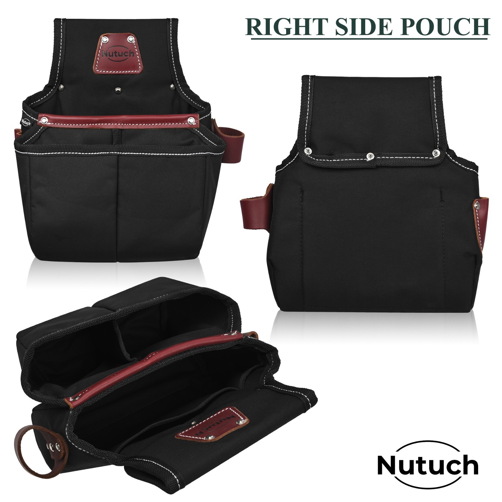 NUTUCH Nylon and Leather Tool Belt | Carpenter Tool Belts | Electrician