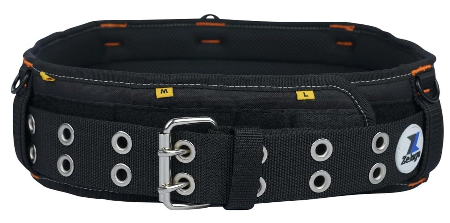 20216 Multiple Large Pockets Tool Belts For Men With Suspenders 4″ Padded Toolbe