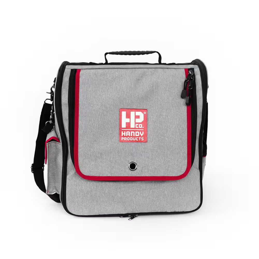15 In. 4-Pocket Gray Waterproof Painter’S Tool Bag