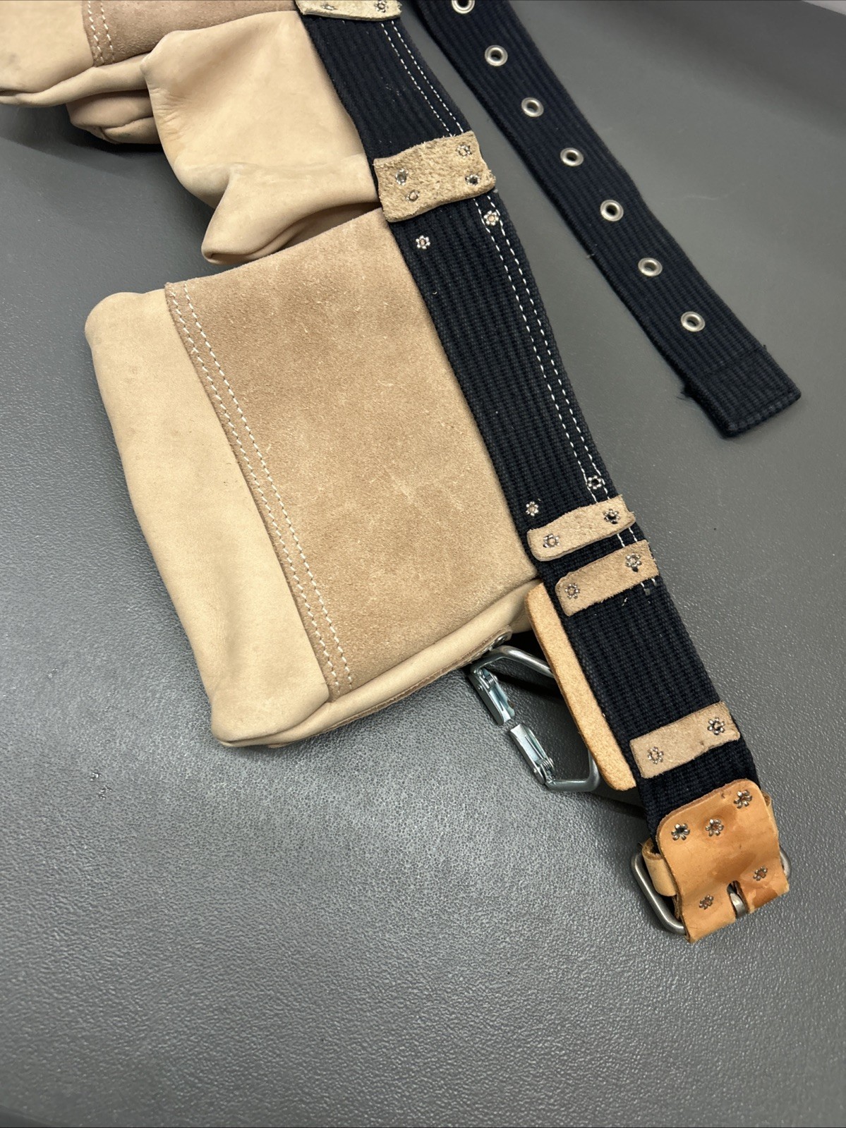CLC Custom Leather Craft #175274 Suede Adjustable Tool Belt Made In USA