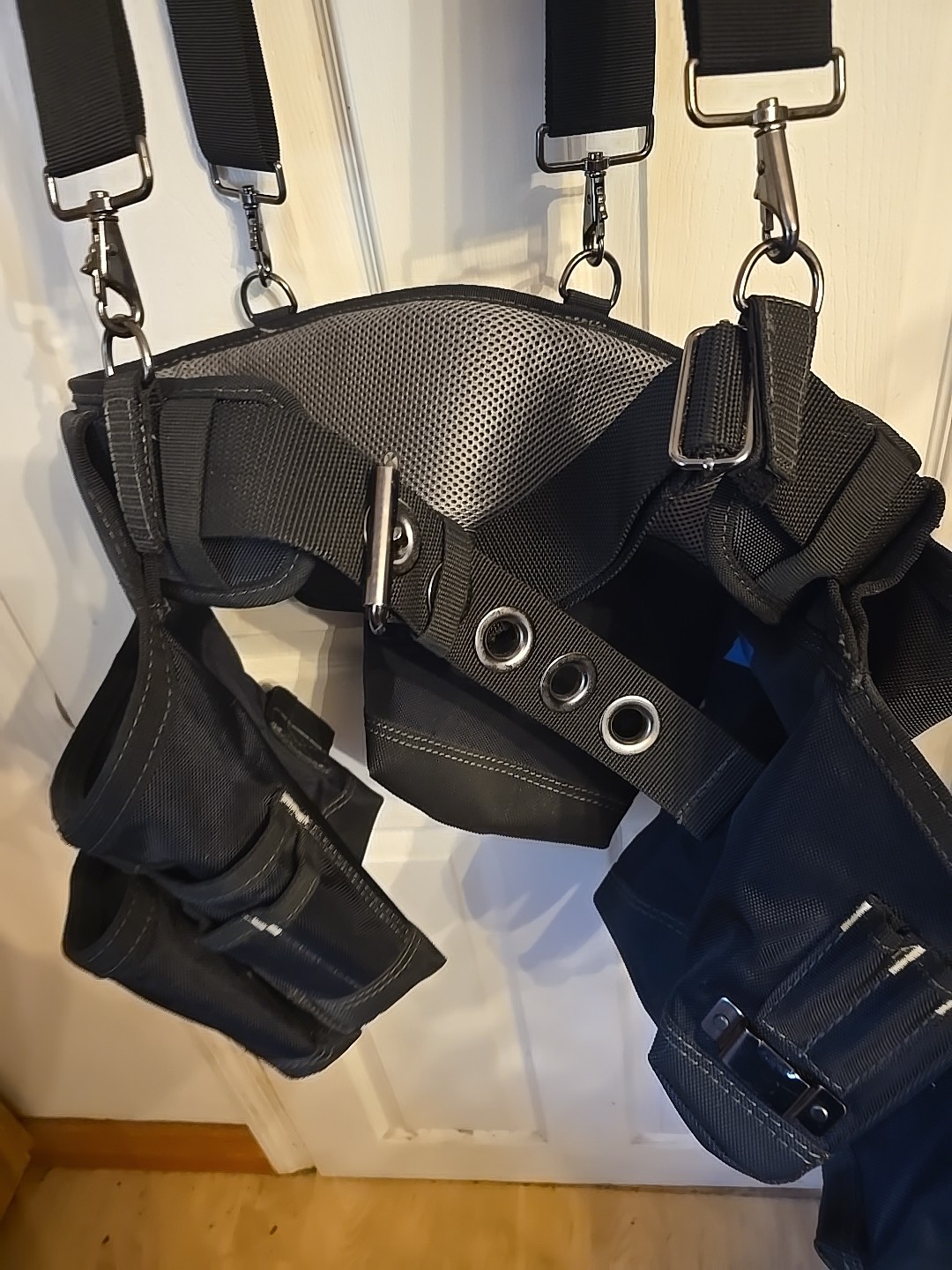 Dead On Tools Quality 19 Pocket Carpenters Tool Belt Suspenders Hammer Holster +
