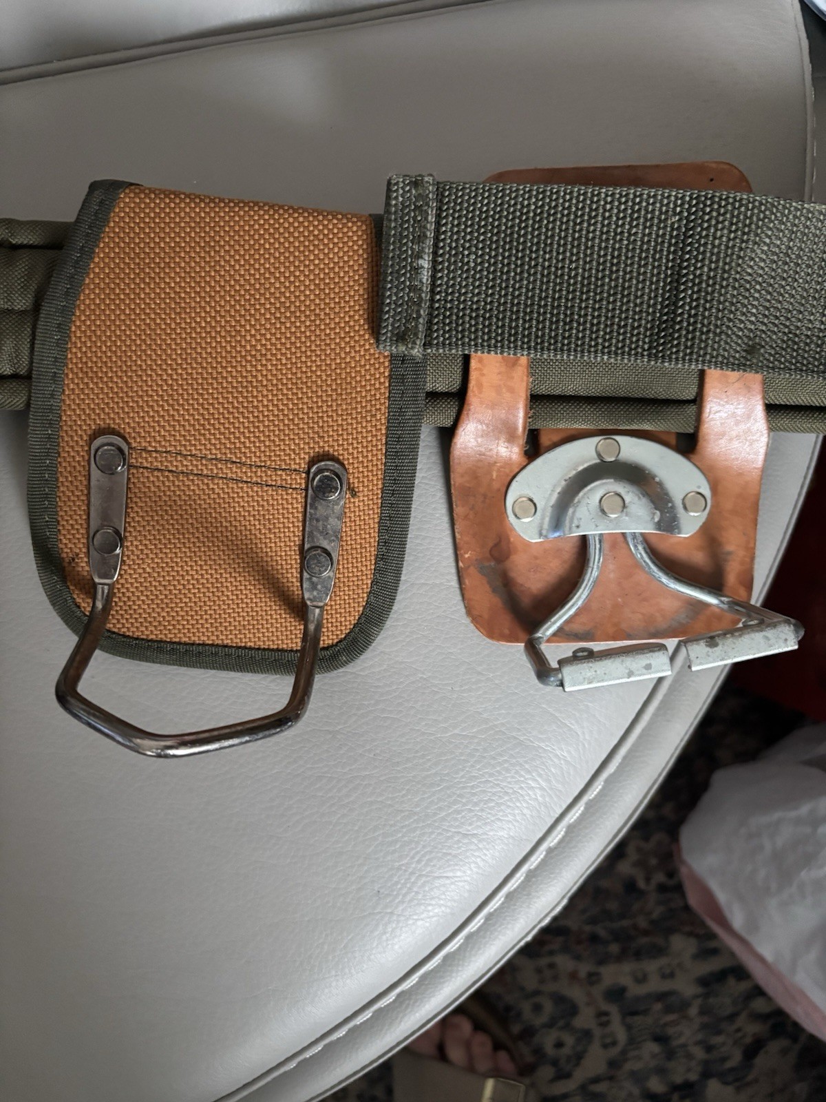 Bucket Boss Original Padded Fabric Tool Belt, Brown/Green, 1 Item