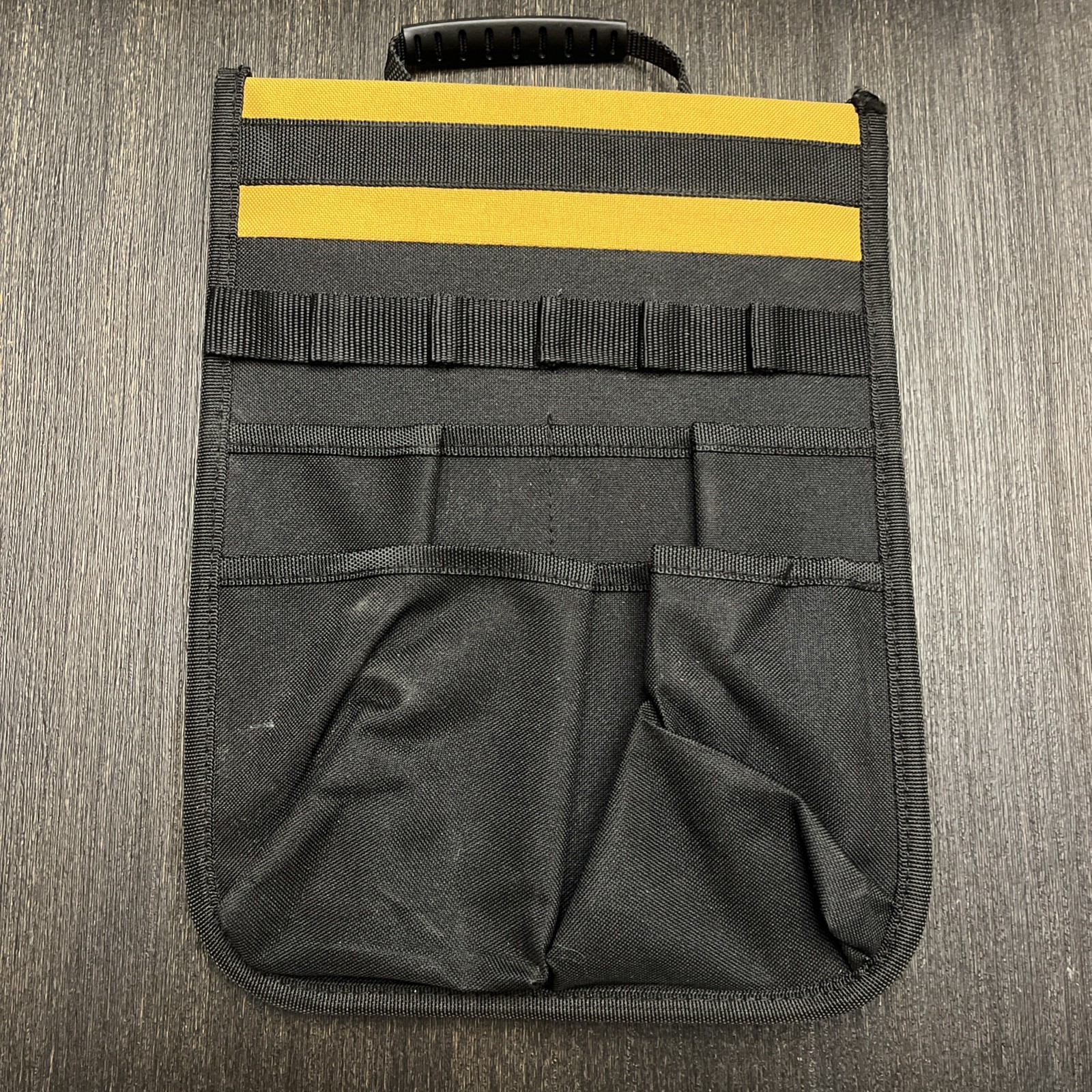Bostitch Tool Pouch Multi-pockets With Handle Double Sided Black & Yellow # 931