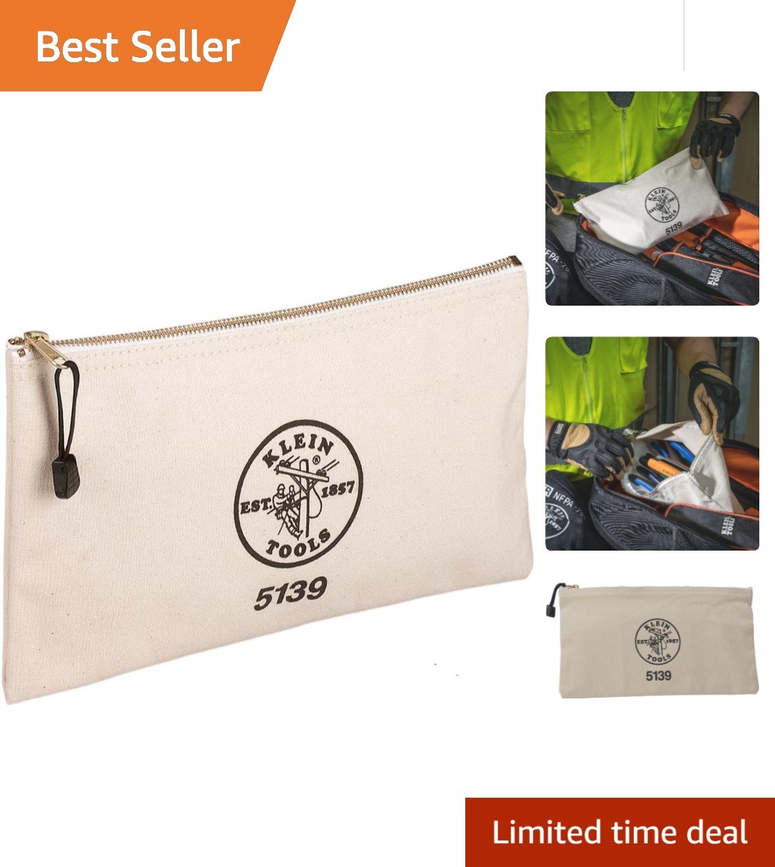 Durable 2-Liter Zipper Bag in Various Colors – Ideal Tool Storage Solution