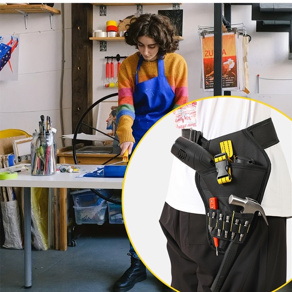 Drill Tool Holster Pouch – Heavy Duty for Drills & Tools, Quick Access