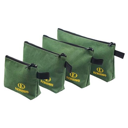 Premium Canvas Tool Pouch Zipper Bag,Small Tool 13/11.5/9.5/7.5 inch Army Green