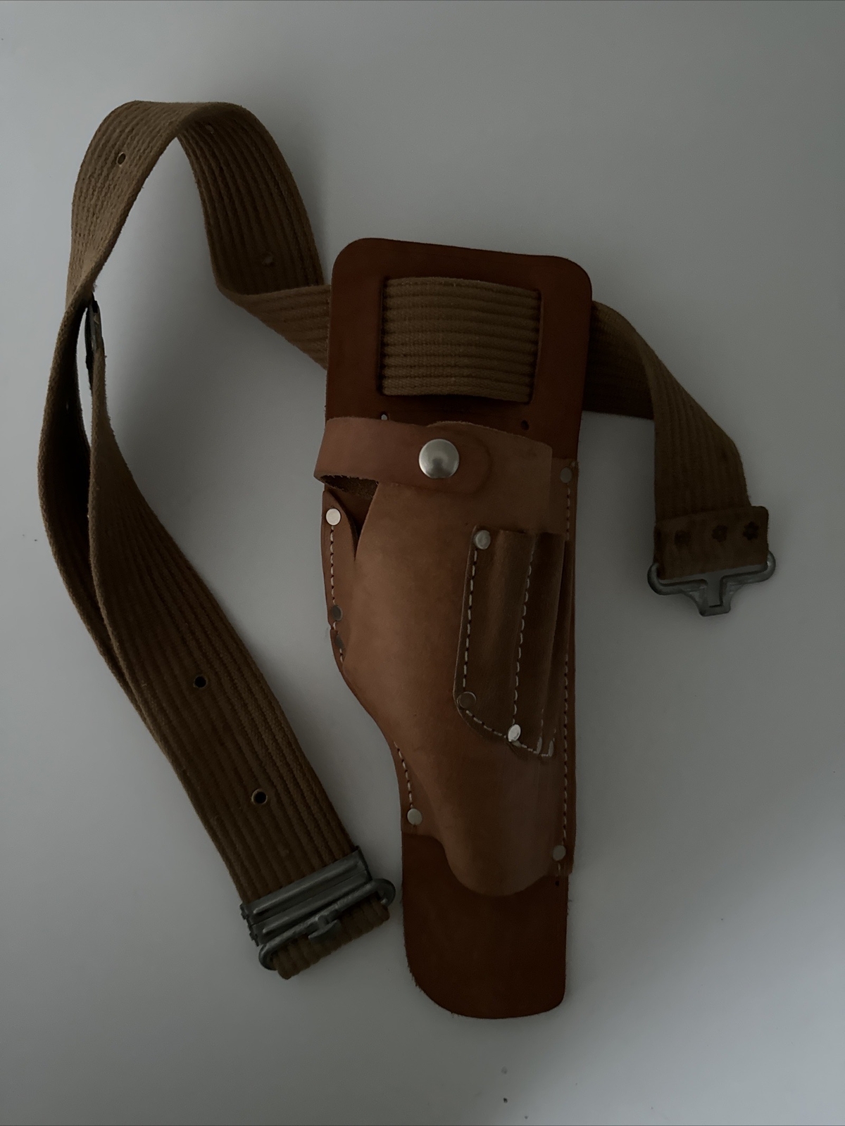 McGuire-Nicholas 1702 Leather Drill HolsterTop Grain Cowhide Made in USA w/ BELT