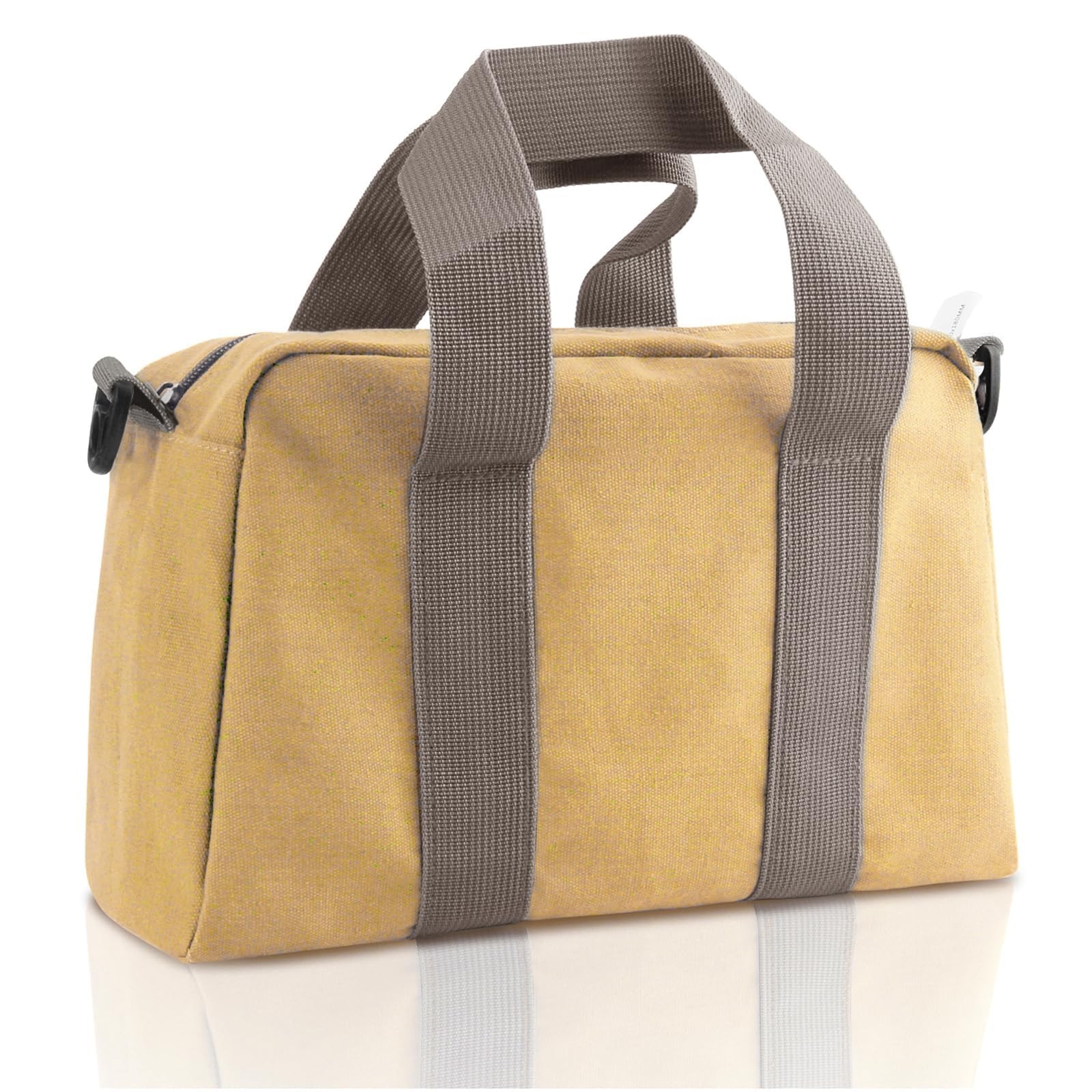 Small Tool Bag, Canvas Storage Large Capacity 18 inch, khaki