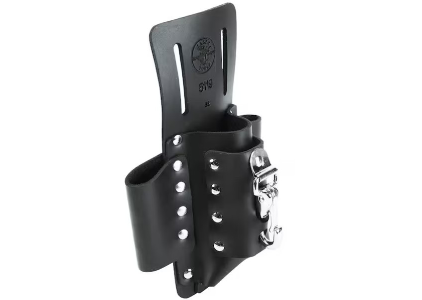 KLEIN TOOLS (SMALL) Electrician Leather Multi Tool Belt 4 Pocket Pouch (NEW)