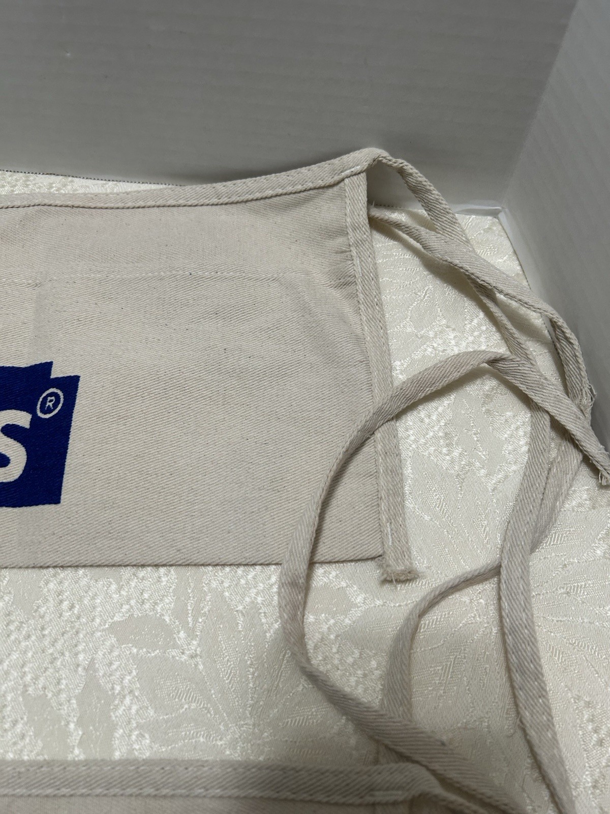 Lot of 2 Lowe’s Cloth Waist Apron Nail/Tool Bag 2 Pouch Cotton Beige Canvas