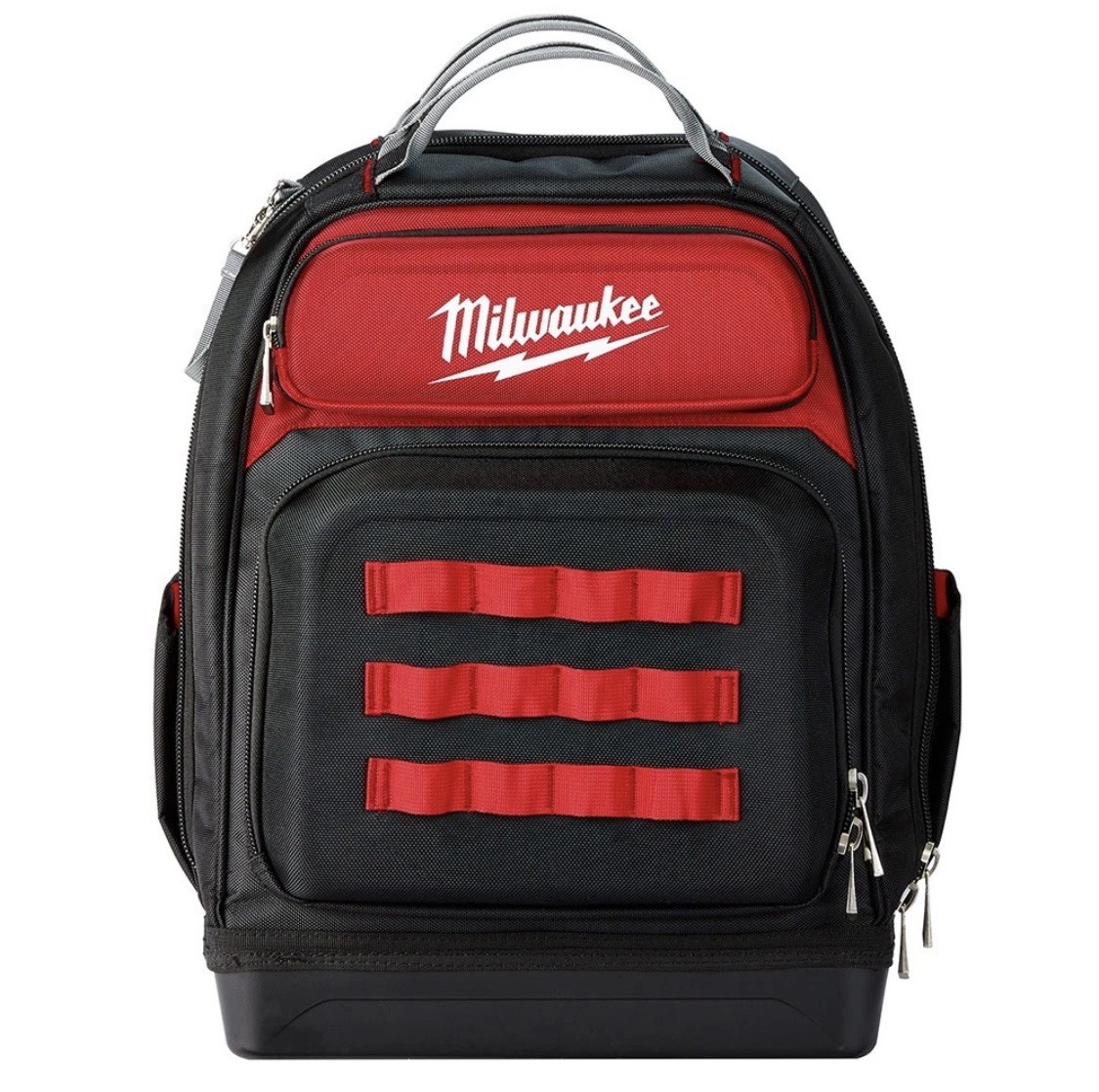 Milwaukee 48-22-8201 48-Pocket Hard Molded Ultimate Jobsite Backpack, Black/Red