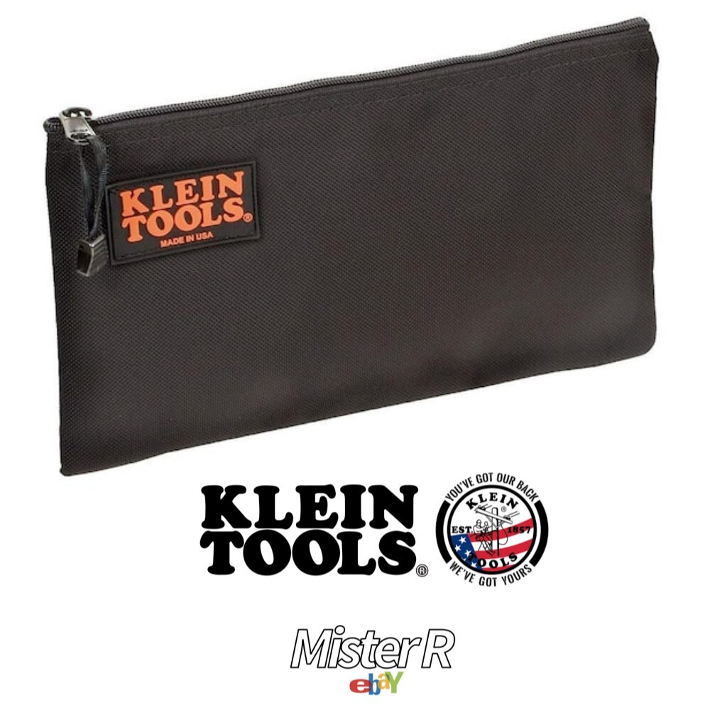Klein Tools • Black Cordura Ballistic Nylon Tool Bag w/ Zippered Pocket • #5139B