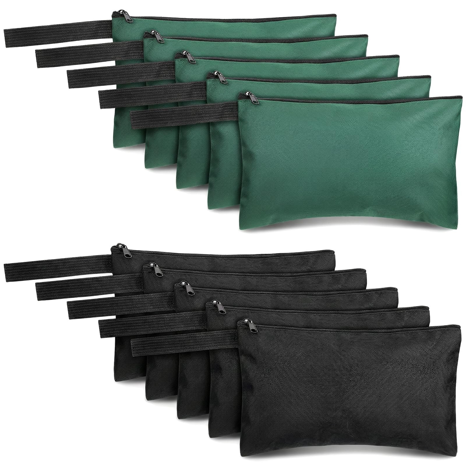 10 PCS Tool Pouches with Zipper, 11.8×6.6 Inch Canvas Tool Pouch Bulk Canvas …