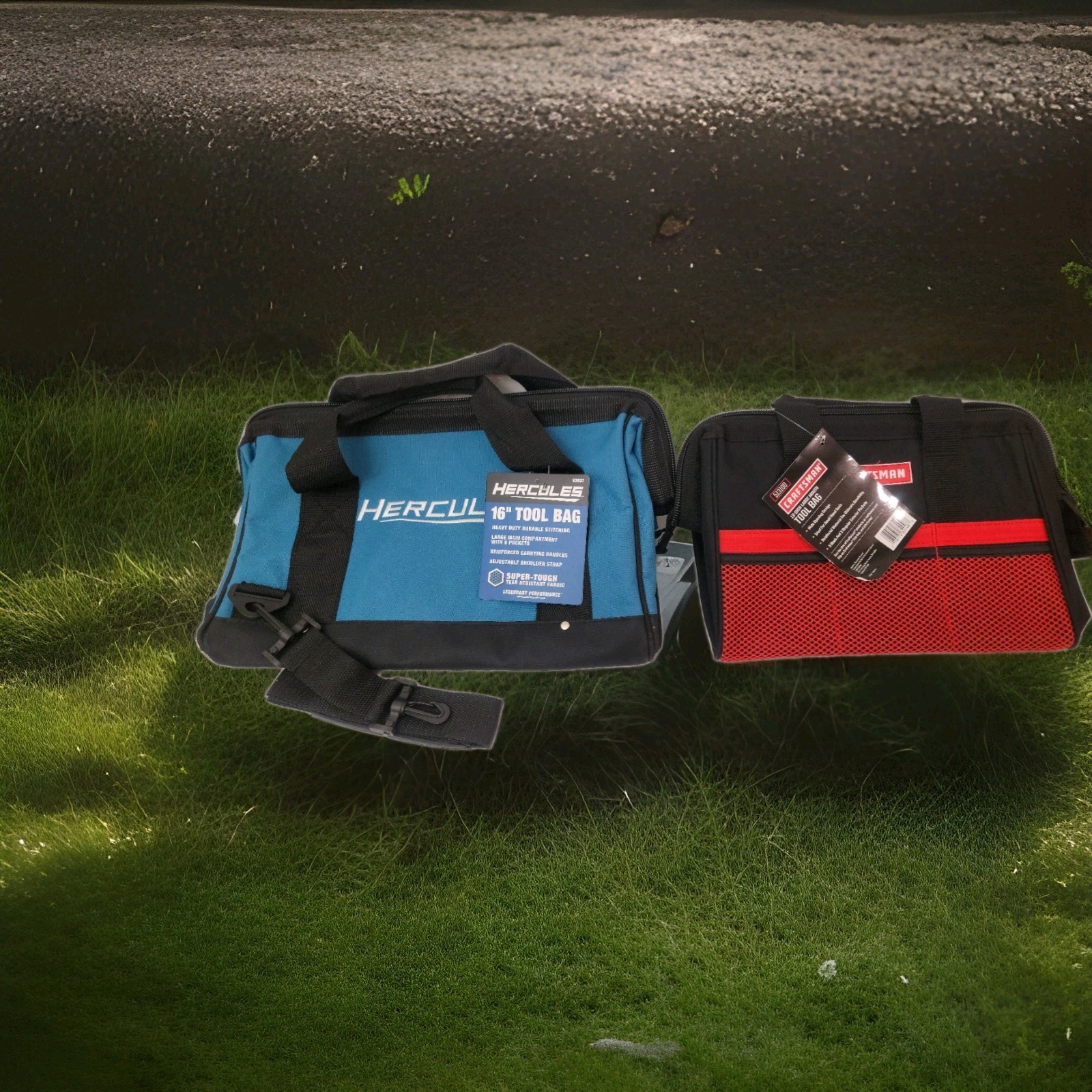 Two Tool bag Combination 16 inch / 13 inch Canvas Red/black ,Black/Blue.