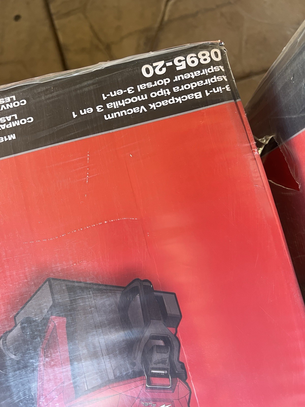 Milwaukee Tool 0895-20 Backpack Vacuum, 18 In H, 16 Lb