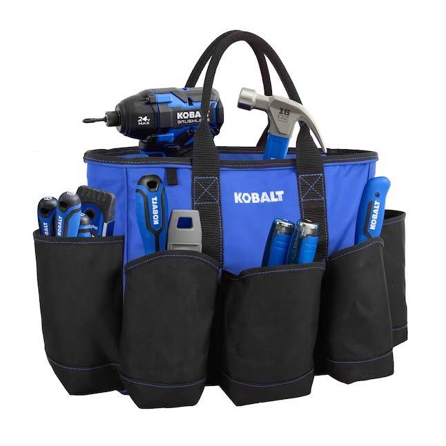 DISCONTINUED KOBALT 14 IN. SUPPLY TOOL BAG 12 POCKETS MODEL 2416938 NEW W TAGS