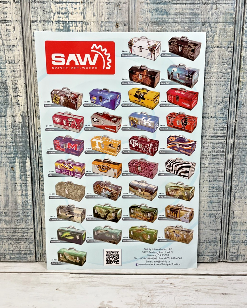 SAW Sainty Art Works TrueTimber Camo Metal Toolbox w/ Tray Lockable