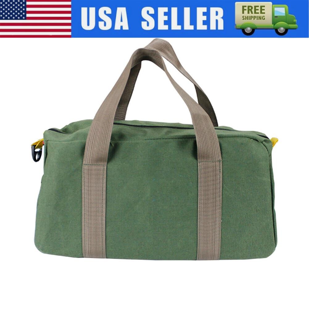 Canvas Tool Bag Heavy Duty Carry Tote Storage Work Utility Mechanics Waterproof
