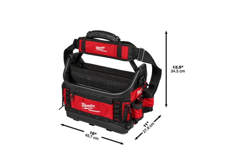 Milwaukee 48-22-8317 Packout 15″ Structured Tote Tool Bag Authentic