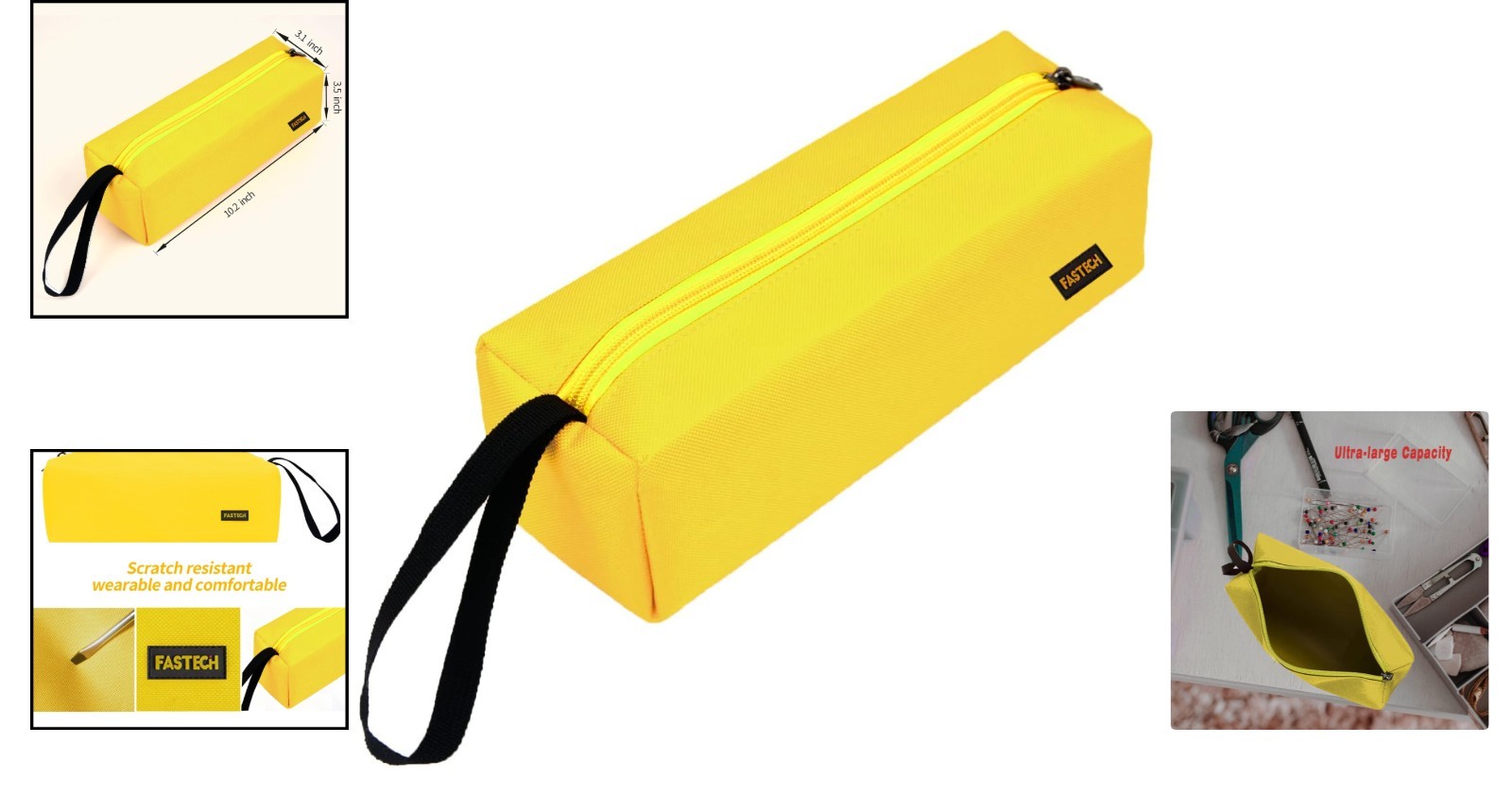 Portable Small Tool Pouch with Handle and Multiple Compartments