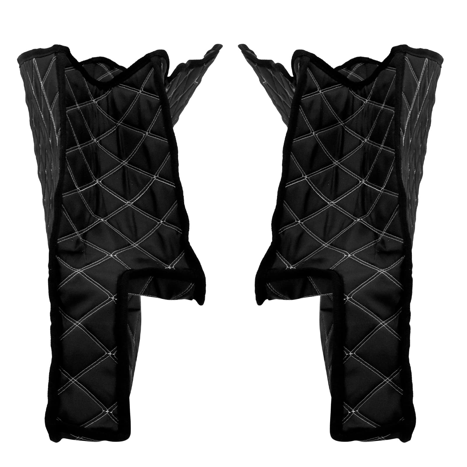 5” Stretched Saddlebag Liners Inserts White Thread Compatible with Harley 2014-