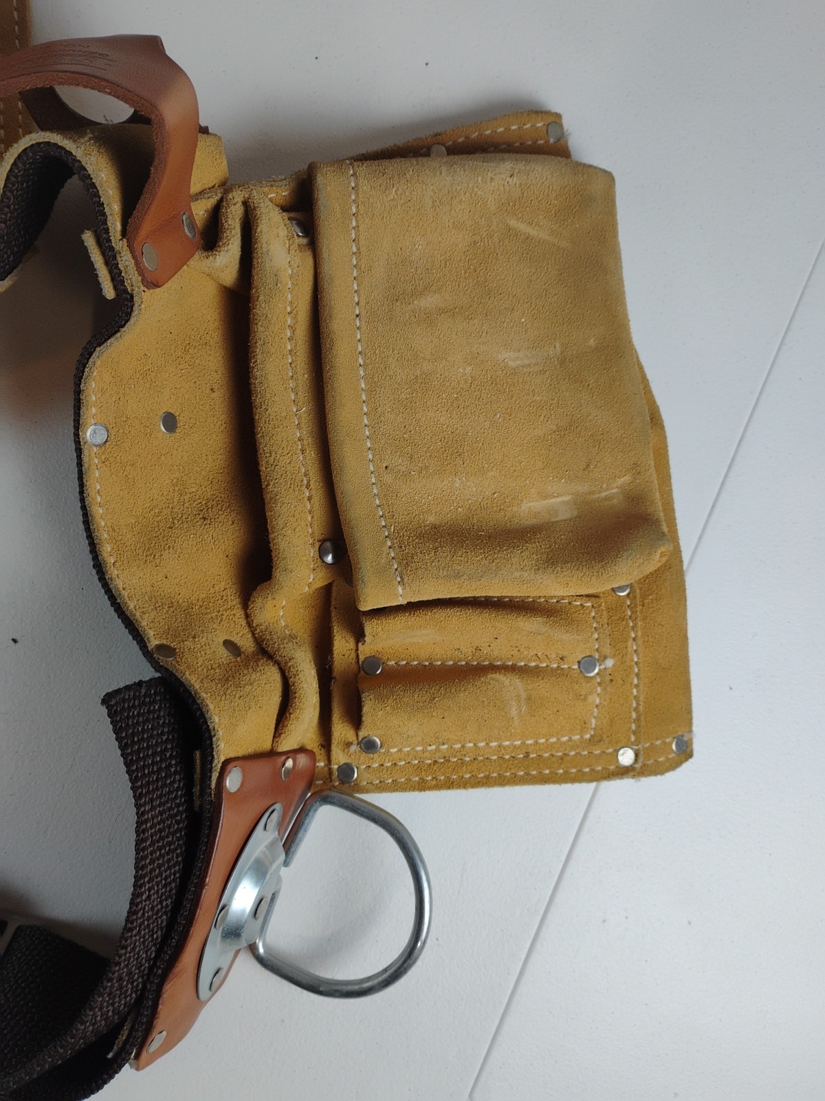 SIERRA Genuine Suede Leather Tool Belt SH-427-X – Light Tan Leather Good Cond