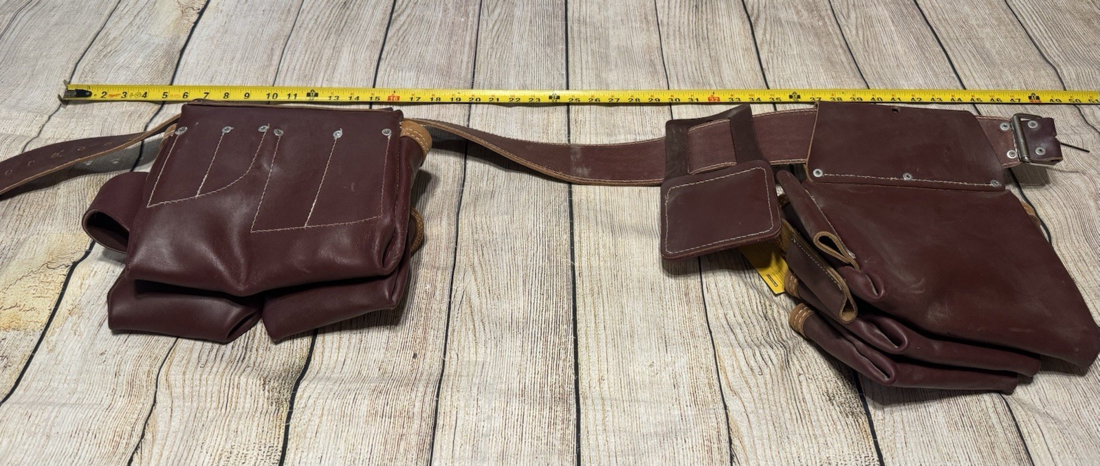 Site Gear 7 Bag 23 Pockets Framer Tool Belt Set Leather Never Used Sz XL GTubH