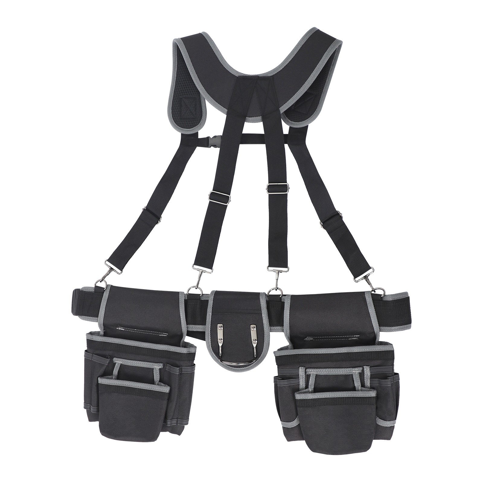 Multifunctional Electrician Tool Bag,Heavy Duty Tool Bag w/Suspenders,Tool Belt