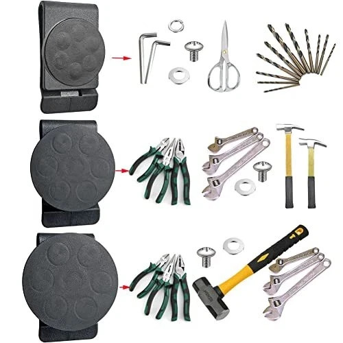 2 Pack Belt Magnetic Tool Waist Clip for Pliers Screws Wrench Metal Accessories