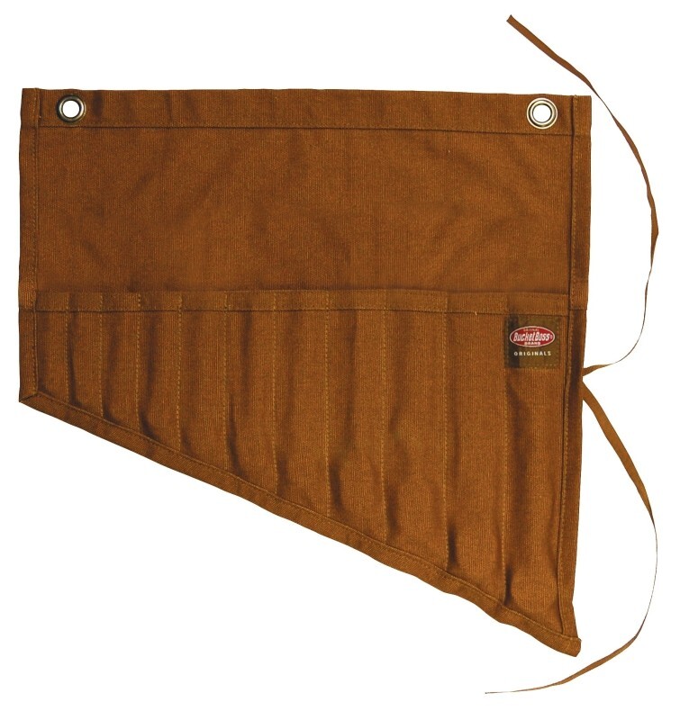 NEW Bucketboss 70003 Tool and Wrench Set Roll with 11 Pockets in Brown CANVAS